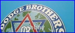 Vintage Dodge Brothers Porcelain Gas Oil Automobile Sales Service Dealer Sign