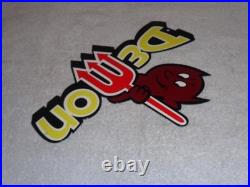 Vintage Dodge Demon Car & Devil 11 3/4 Metal Gasoline Oil Sign Challenger Satan
