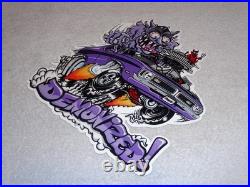 Vintage Dodge Demon Sports Car Monster Mopar 12 Metal Devil, Gasoline Oil Sign