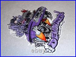 Vintage Dodge Demon Sports Car Monster Mopar 12 Metal Devil, Gasoline Oil Sign