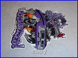 Vintage Dodge Demon Sports Car Monster Mopar 12 Metal Devil, Gasoline Oil Sign