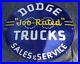 Vintage-Dodge-Job-Rated-Trucks-Service-30-Porcelain-Metal-Car-Gasoline-Oil-Sign-01-hgdj