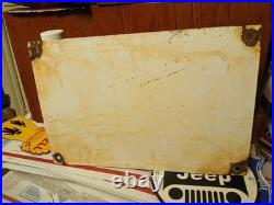 Vintage Dodge Porcelain Sign Dealer Sales Veribrite Chicago Car Truck Garage