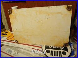 Vintage Dodge Porcelain Sign Dealer Sales Veribrite Chicago Car Truck Garage