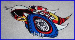Vintage Dodge Scat Pack Super Bee 1' Enamel Metal Dealer Truck Gasoline Oil Sign