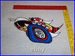 Vintage Dodge Scat Pack Super Bee 1' Enamel Metal Dealer Truck Gasoline Oil Sign