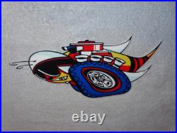 Vintage Dodge Scat Pack Super Bee 1' Enamel Metal Dealer Truck Gasoline Oil Sign