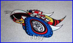 Vintage Dodge Scat Pack Super Bee 1' Enamel Metal Dealer Truck Gasoline Oil Sign