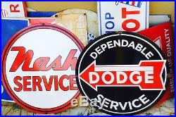 Vintage Dodge Service Shop Sign. Vintage Dodge Truck or Car Dealer Metal Sign