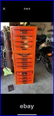 Vintage Dorman Auto Parts Bin 4 Drawer Cabinet Counter Organizer all 3
