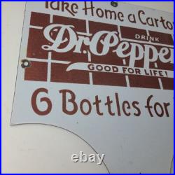 Vintage Dr Pepper License Plate Topper Cola Sign Ad on Automobile Topper