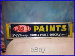 Vintage DuPont Paint Lighted Sign House Car Auto Advertising Display, Lackner