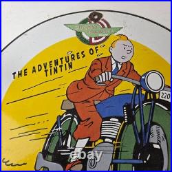 Vintage Ducati Sign Motorcycle Dealership Service Porcelain Auto Gas Pump Sign