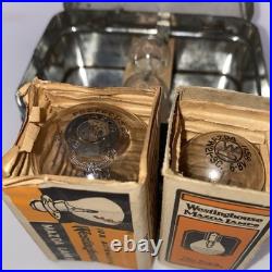 Vintage Early Ford Original Emergency Spare Bulb and Fuse Kit Tin Box With Bulbs