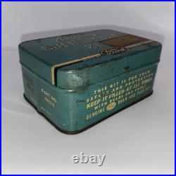 Vintage Early Ford Original Emergency Spare Bulb and Fuse Kit Tin Box With Bulbs