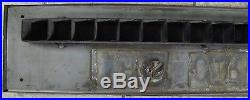 Vintage Elevator'This Car Up' Sign old NYC building architectural stainless adv