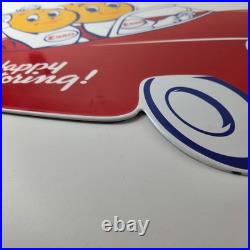 Vintage Esso Gasoline Sign Porcelain Automobile Oil Drop Boy Gas Pump Sign