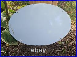 Vintage Esso Gasoline Sign Porcelain Automobile Oil Drop Boy Gas Pump Sign 20