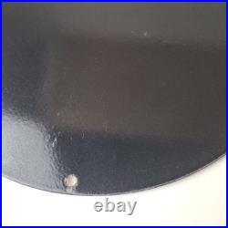 Vintage Esso Gasoline Sign Tiger Gas Service Station Auto Tank Porcelain Sign