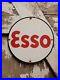 Vintage-Esso-Porcelain-Sign-Oil-Gas-Station-Service-Pump-Plate-Lube-Automobile-01-aly
