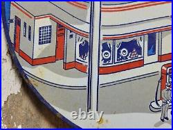 Vintage Esso Porcelain Sign Old 10 Gas Pump Plate Car Auto Oil Service Station