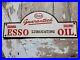 Vintage-Esso-Sign-Old-Cast-Iron-Automobile-Lubrication-Oil-Car-Supply-Garage-USA-01-gz