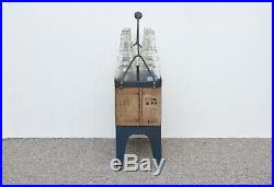 Vintage Essolube crate old garage oil crate with motor oil bottles 8x1 quart btl