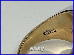 Vintage Estate Oldsmobile Automobile 10K Gold Service Award Ring Size 113/4