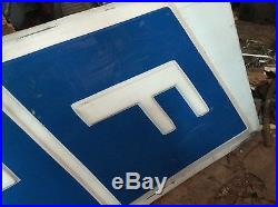 Vintage FIAT dealership 12'x2' Large Vertical Car Dealership Lighted Sign Panel