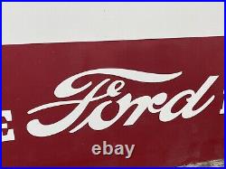 Vintage FOMOCO Sign Genuine Ford Parts Metal Sign 13 1/2 x 18 1/2 Car Auto Truck
