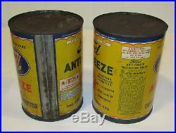 Vintage FORD ANTI FREEZE 1 Quart CANS Extremely RARE to FIND FULL Lot of 2