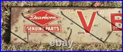 Vintage FORD Dearborn Genuine Parts V Belts Advertising Display Rack SIGN