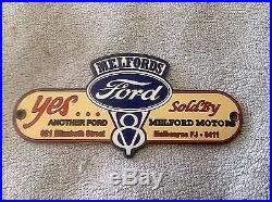 Vintage FORD V8 Dealers License Plate Topper/bumper Attachment 1933 1936 1940