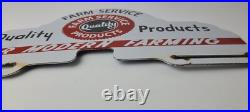 Vintage Farm Sign Topper Gas Tractor Auto Car Porcelain License Plate Topper