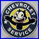 Vintage-Felix-Chevrolet-Porcelain-Car-Dealership-Sign-Sales-Service-Gas-Oil-Cat-01-uovd