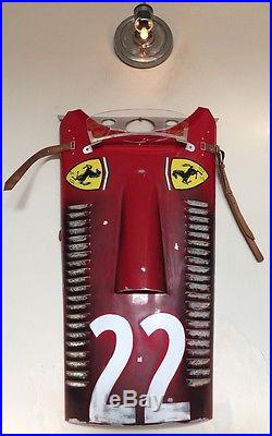 Vintage Ferrari Grand Prix Race Car wall art Long Hood Panel Section replica #22