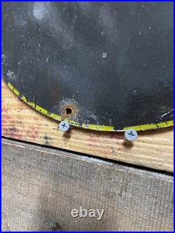 Vintage Ferrari Porcelain Sign Italian Mustang Stallion Race Car Auto Gas Oil