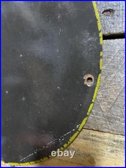 Vintage Ferrari Porcelain Sign Italian Mustang Stallion Race Car Auto Gas Oil