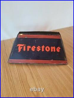 Vintage Firestone Tires Display Advertising Rack stand sign gas station auto