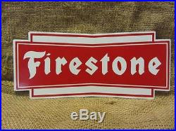 Vintage Firestone Tires Display Sign Antique Automobile Garage Man Cave 9662