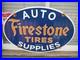 Vintage-Firestone-Tires-Old-Porcelain-Metal-Oval-Automobile-Parts-Dealer-Sign-01-uc