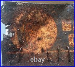 Vintage Fisk Battery Cables Metal Advertising Display Sign Rack Gas Oil Auto