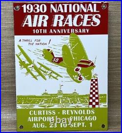 Vintage Fly Curtiss Porcelain Sign Gas Station Pump Plate Motor Oil Auto