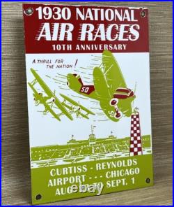 Vintage Fly Curtiss Porcelain Sign Gas Station Pump Plate Motor Oil Auto