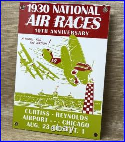 Vintage Fly Curtiss Porcelain Sign Gas Station Pump Plate Motor Oil Auto