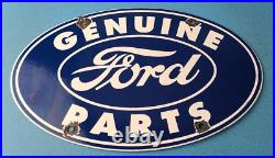 Vintage Ford Automobile Sign Gas Car Service Station Pump Motor Porcelain Sign