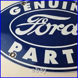 Vintage Ford Automobile Sign Gas Car Service Station Pump Motor Porcelain Sign