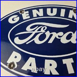 Vintage Ford Automobile Sign Gas Car Service Station Pump Motor Porcelain Sign