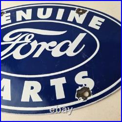 Vintage Ford Automobile Sign Gas Car Service Station Pump Motor Porcelain Sign