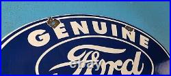 Vintage Ford Automobile Sign Gas Car Service Station Pump Motor Porcelain Sign